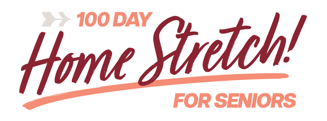 100 Day Home Stretch for Seniors graphic.