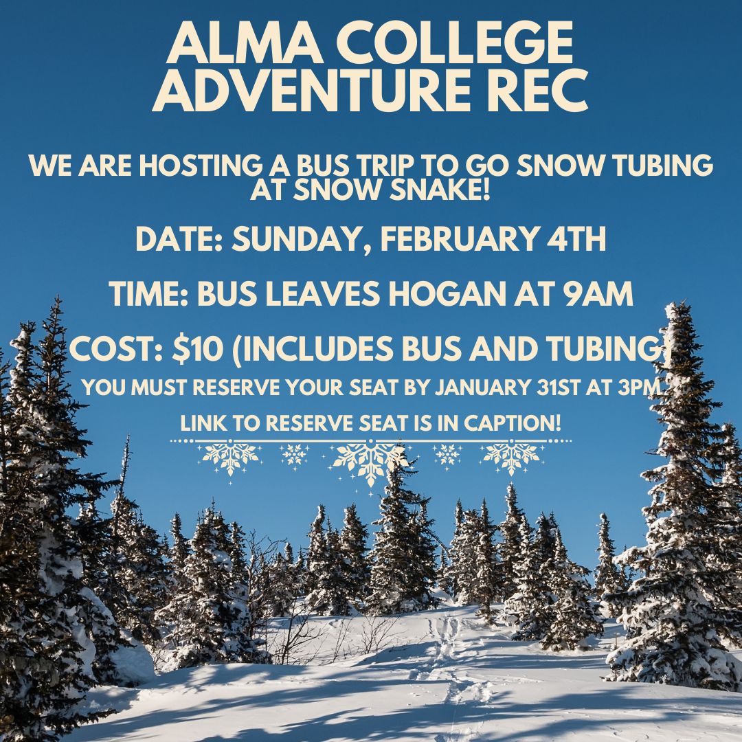 Snow Tubing (Snow Snake) Alma College