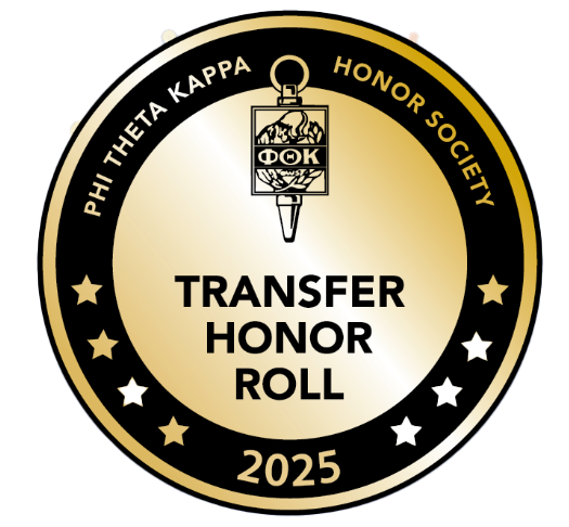 Phi Theta Kappa Honor Society Transfer Honor Roll 2025 Award Recipient